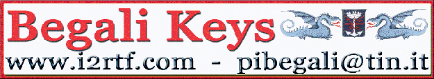 Begali Keys - www.i2rtf.com - 
pibegali@tin.it