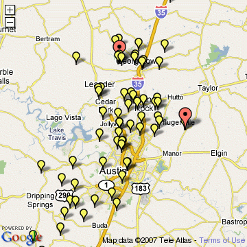 Cluster Map, July 26, 2007